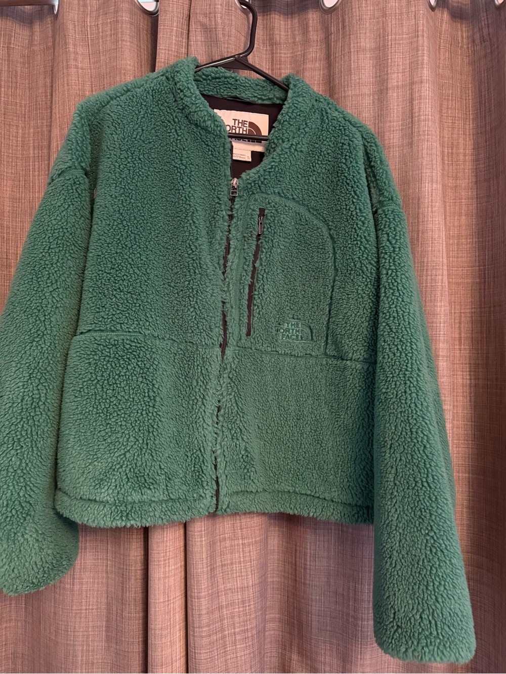 The North Face Women's Forest Green Teddy Sherpa Jacket